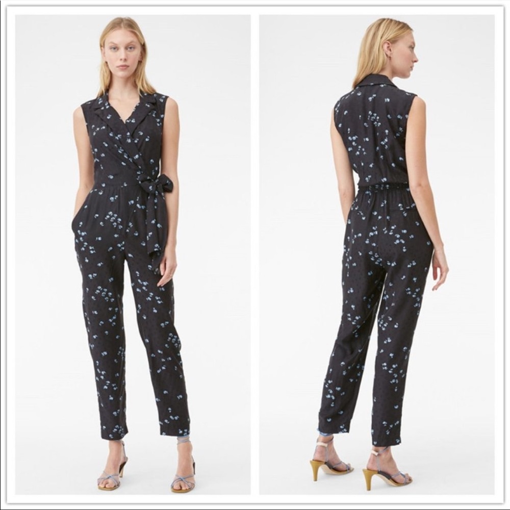 NWOT Tailored by Rebecca Taylor Leandra Fleur Silk Jumpsuit